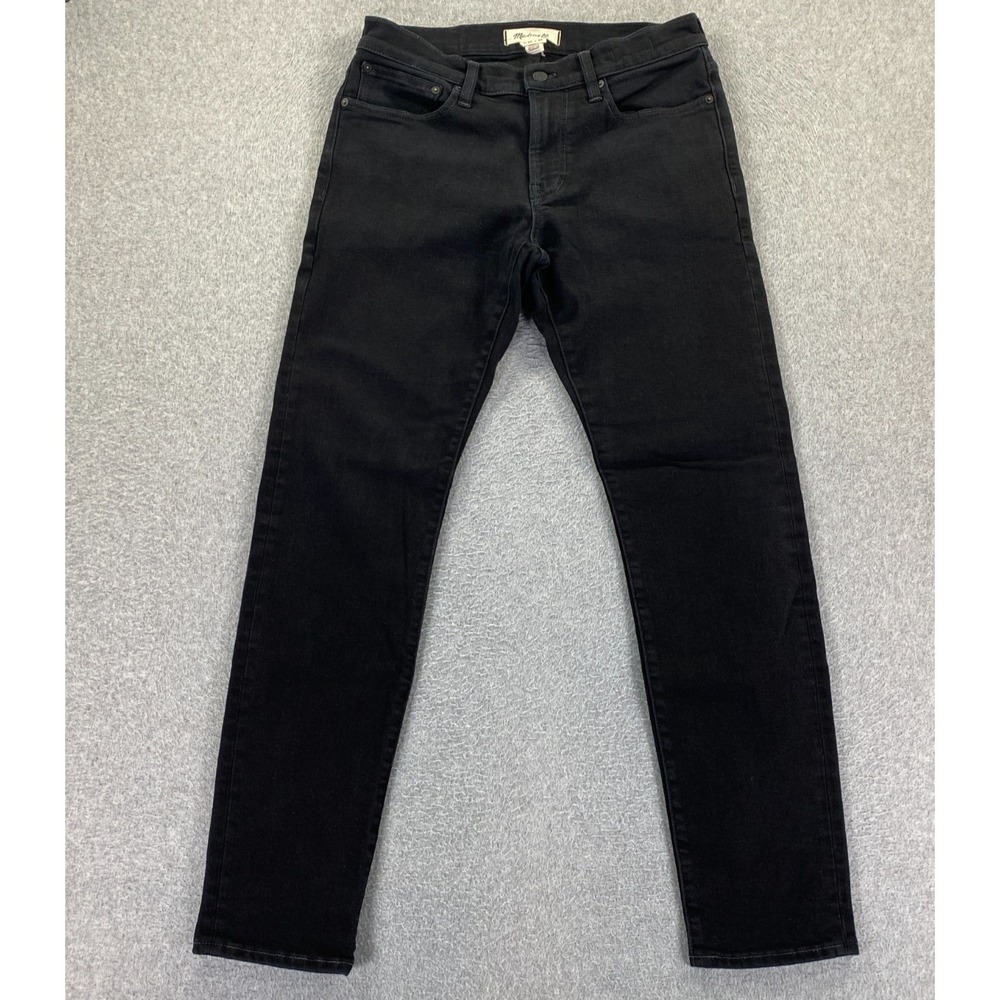 Madewell Men's Slim Jeans 30x32 (Meas‎ 31x30.5) Black Bainhart  Coolmax Denim
